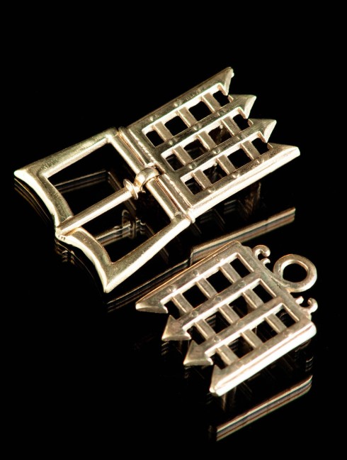 Medieval grilled girdle set, XIV-XV centuries Cast belt sets