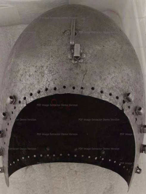 Bascinet of 1380-1410 years, from Higgins Armoury Museum Helmets