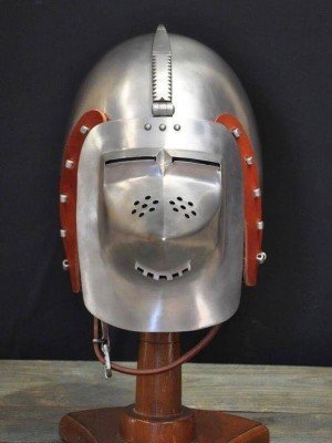 Bascinet of 1380-1410 years, from Higgins Armoury Museum Helmets