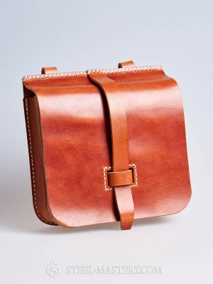 Vintage leather belt bag