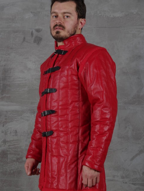 Medieval leather gambeson Armadura de placas