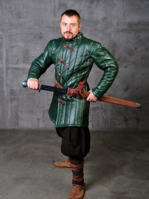 Medieval leather gambeson
