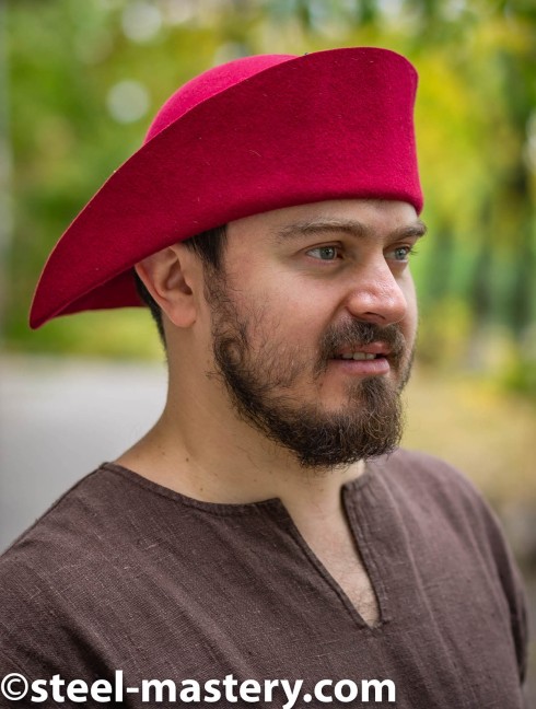 Medieval pilgrim hat Headwear