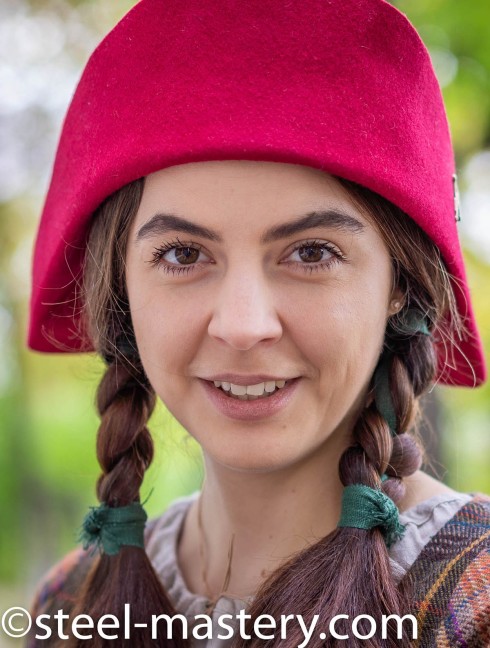 Medieval pilgrim hat Kopfbedeckungen