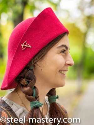 Medieval pilgrim hat Copricapo