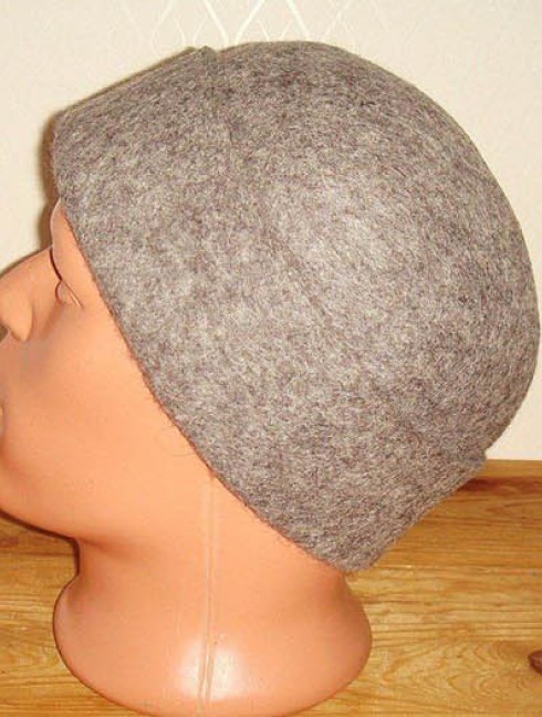 Scandinavia fulled hat with fold Copricapo