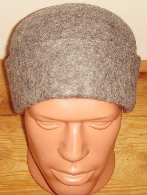 Scandinavia fulled hat with fold Copricapo