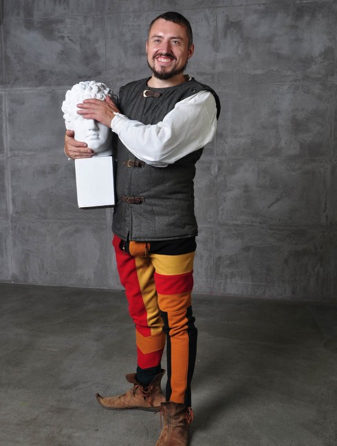 Doublet vest in Renaissance style Armadura acolchada preparada