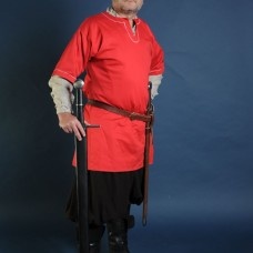 Medieval European shirt, red image-1