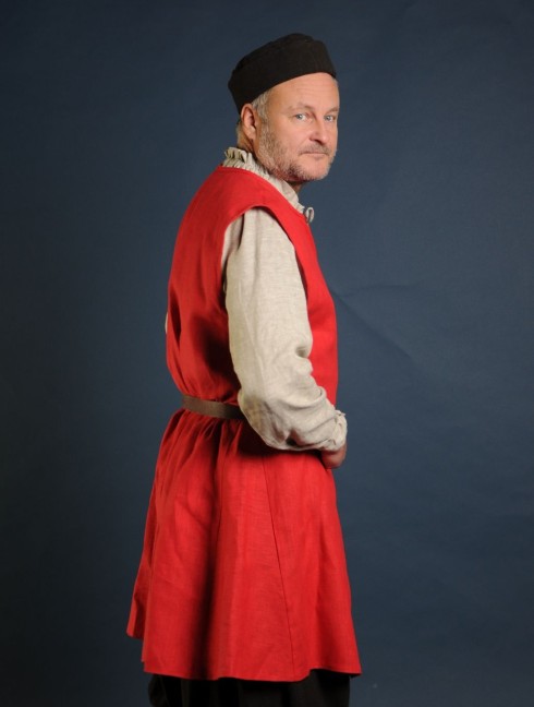 Linen medieval tunic of IX-XII centuries Versandfertig