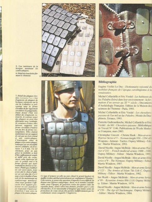 Brigandine (broigne) of Norman Knights of Colletière from Hasting Battle, 1040-1080 years Brigantinen