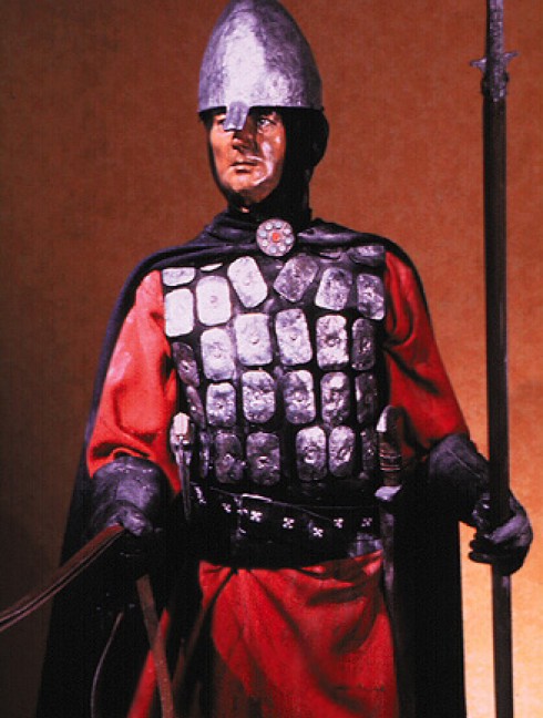 Brigandine (broigne) of Norman Knights of Colletière from Hasting Battle, 1040-1080 years Brigantinen