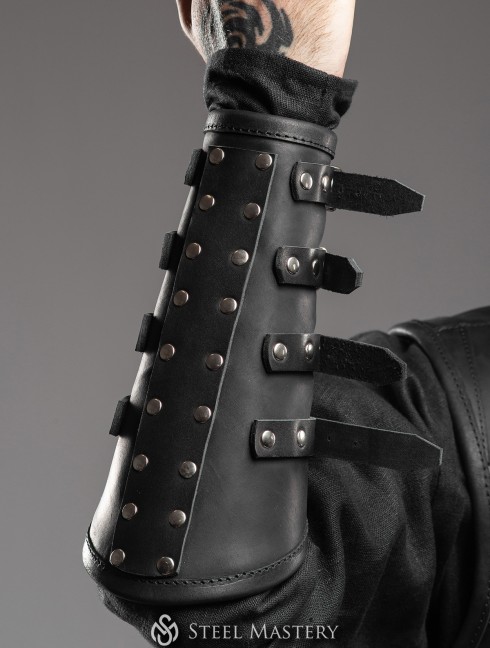 Black Widow leather bracers