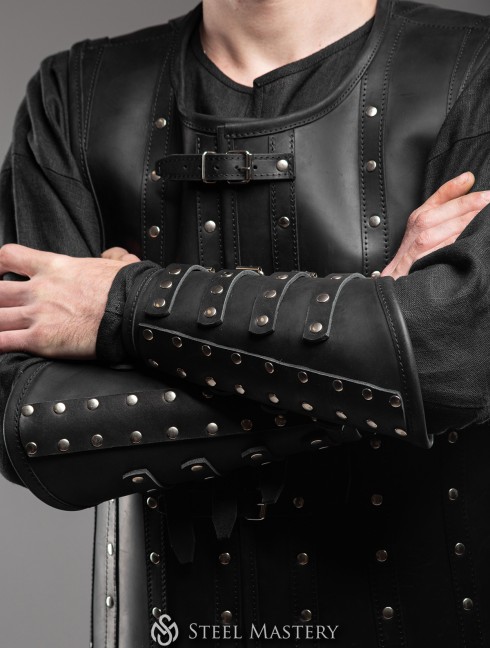Black Widow leather bracers