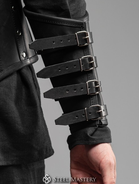 Black Widow leather bracers