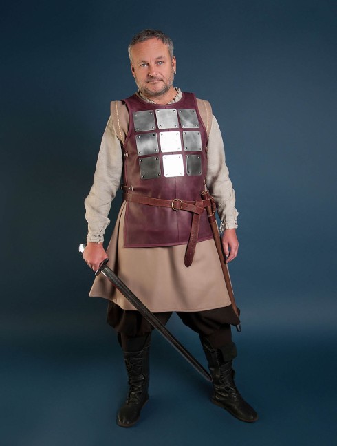 Coat of plates armor in LARP and fantasy style (3x3 plates) Brigantinen
