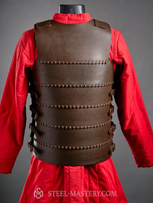 Cuirass, part of Leather armor costume in style of Bëor the Old Corazza