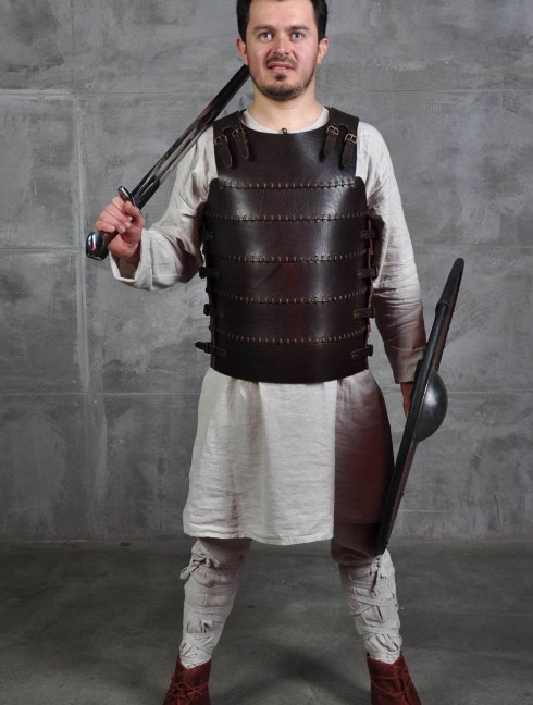 Cuirass, part of Leather armor costume in style of Bëor the Old Body