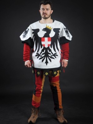 Tabard with black eagle with crown