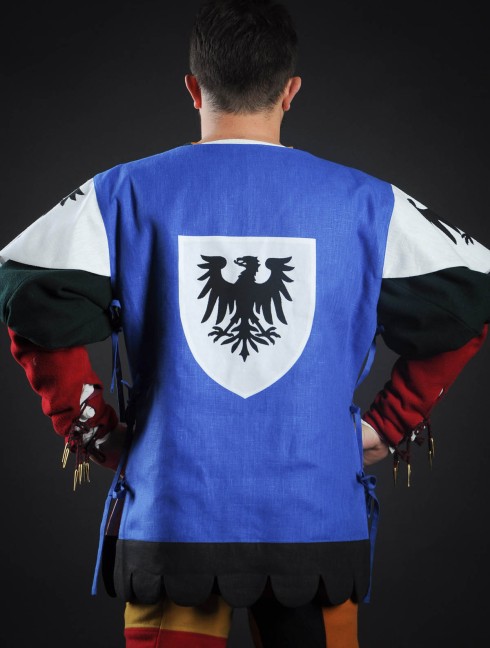 Quarter colored tabard with unicorn Body