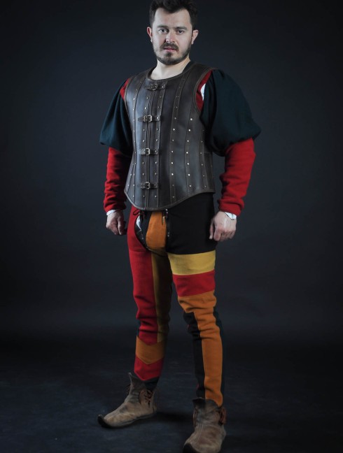 Leather vest in Renaissance style Armadura fantasía