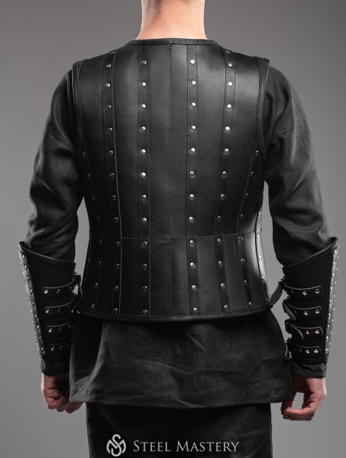 Leather vest in Renaissance style Armadura fantasía