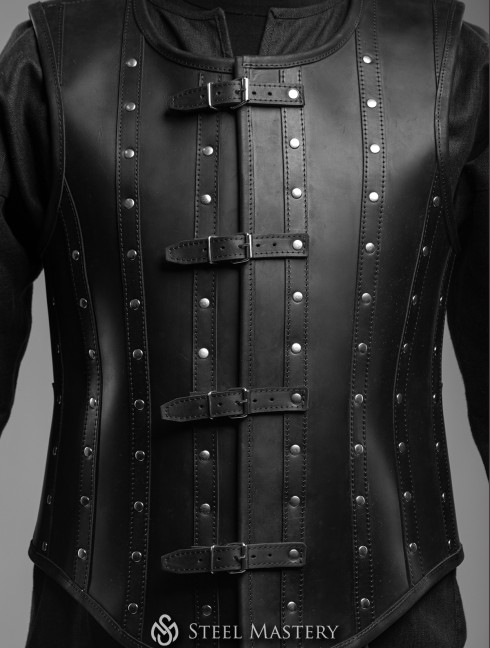 Leather vest in Renaissance style Armadura fantasía