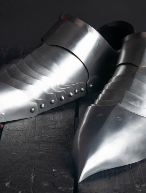 German gothic sabatons, late XV century (1470-90 years)  Metal leg protection