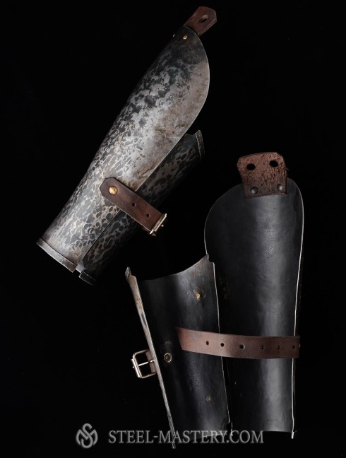 Medieval bracers, 1390-1430 years Armadura de placas