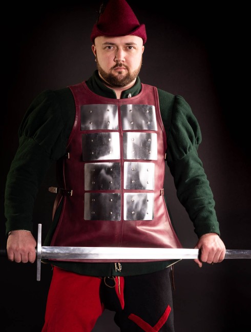 Coat of plates armor in LARP and fantasy style (2x8 plates) Brigandines
