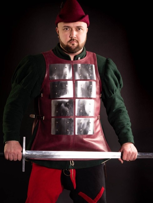 Coat of plates armor in LARP and fantasy style (2x4 plates) Brigantine