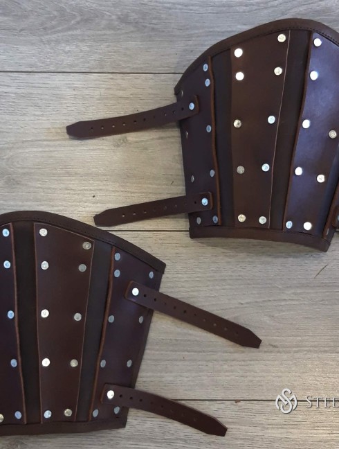 Leather brigandine bracers Corazza
