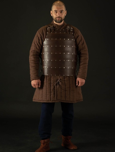 Leather brigandine in style of 14th century Armure de plaques