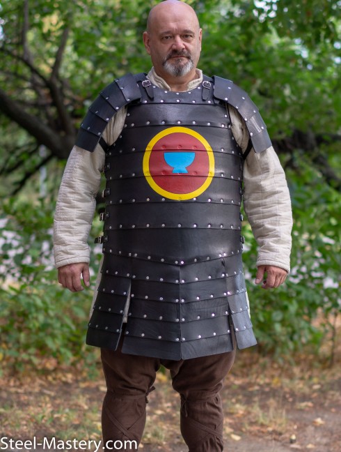 Leather brigandine in style of 14th century Armure de plaques