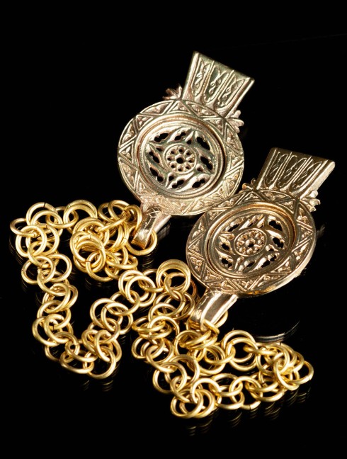 Medieval belt endings, XIV-XV centuries Cast belt sets