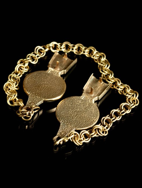Bronze girdle endings, XIV-XV centuries Cast belt sets