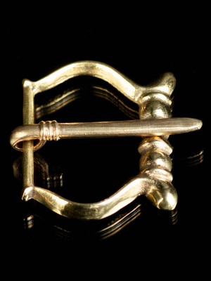 Medieval bronze buckle of the 1200-1460 years Cast buckles