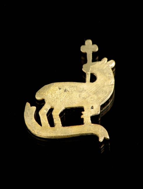 Medieval bronze badge “Lamb”, XIV-XV centuries Badges