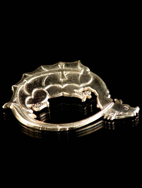 Medieval bronze badge ”Dragon”, XIV-XV centuries Badges