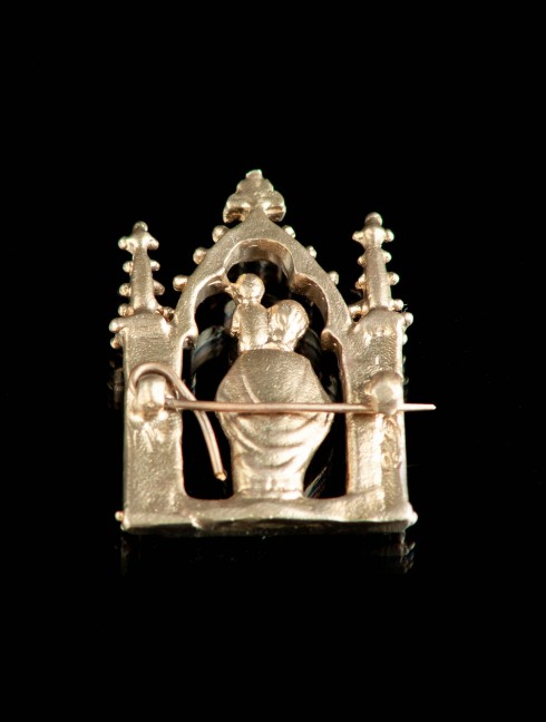 Medieval bronze badge “St. Christophe” Badges