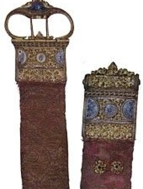 Medieval flower-shaped belt mount, XIV-XV centuries Belt mounts