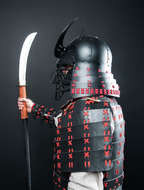 O Yoroi - Japanese samurai leather warrior armor Armure de plaques