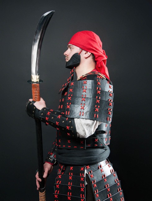 O Yoroi - Japanese samurai leather warrior armor Armure de plaques