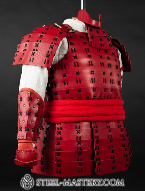 O Yoroi - Japanese samurai leather warrior armor Armure de plaques