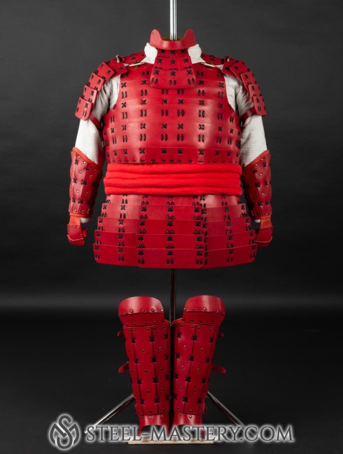 O Yoroi - Japanese samurai leather warrior armor Corazza