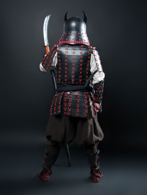 O Yoroi - Japanese samurai leather warrior armor Armure de plaques