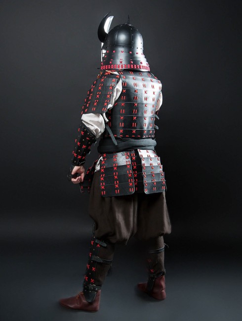 O Yoroi - Japanese samurai leather warrior armor Armure de plaques