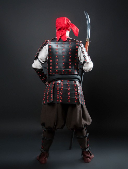 O Yoroi - Japanese samurai leather warrior armor Armure de plaques