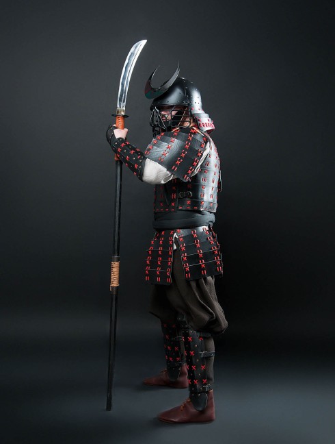 O Yoroi - Japanese samurai leather warrior armor Armure de plaques