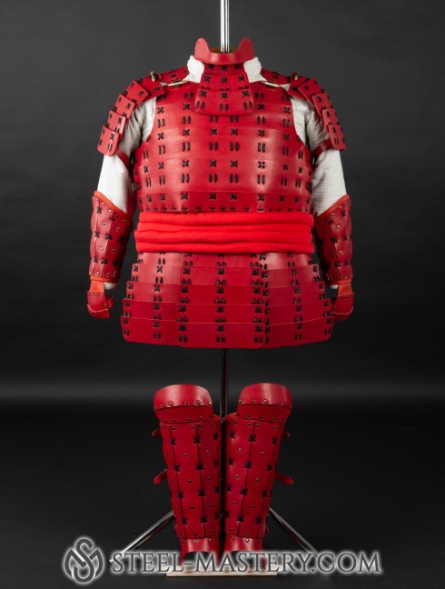 O Yoroi - Japanese samurai leather warrior armor Armure de plaques